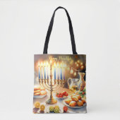 Happy Hanukkah Tasche (Vorderseite)