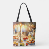 Happy Hanukkah Tasche (Rückseite)