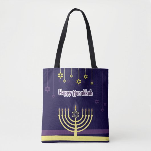 Happy Hanukkah Tasche (Vorderseite)