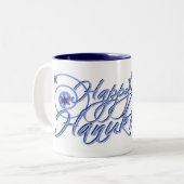 Happy Hanukkah Tasse (Vorderseite Links)