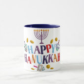 Happy Hanukkah Tasse (Zentrum)