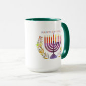 Happy Hanukkah Tasse (VorderseiteRechts)