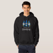 Happy Hanukkah Three Gnomes Jewish Gnome Chanukah Hoodie (Vorne ganz)
