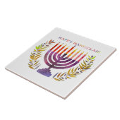 Happy Hanukkah Tile Fliese (Seite)