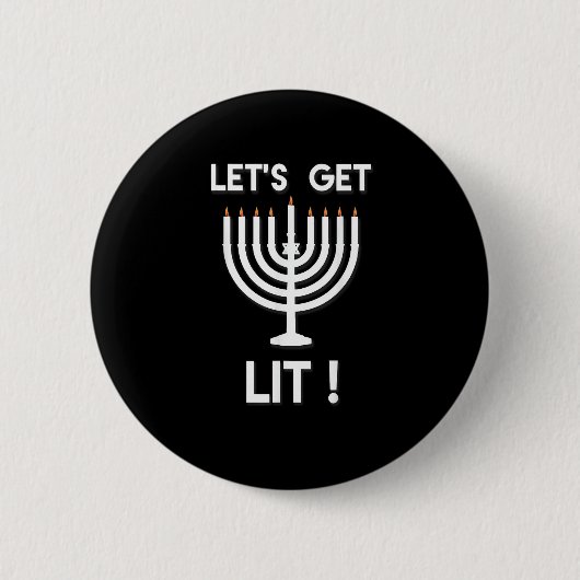 Happy Hanukkah Tis The Season Get Button (Vorderseite)