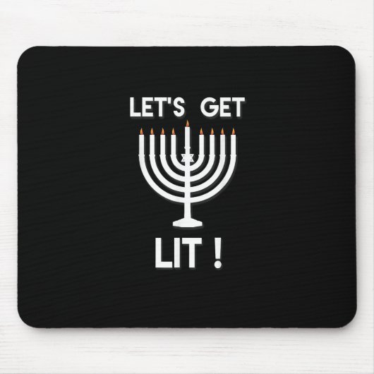 Happy Hanukkah Tis The Season Get Mousepad (Vorne)