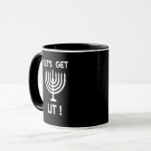 Happy Hanukkah Tis The Season Get Tasse (Vorderseite Links)