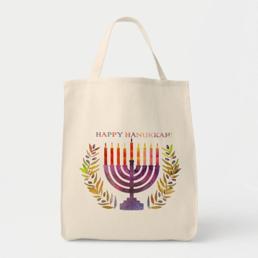 Happy Hanukkah Tote Bag Tragetasche (Vorne)