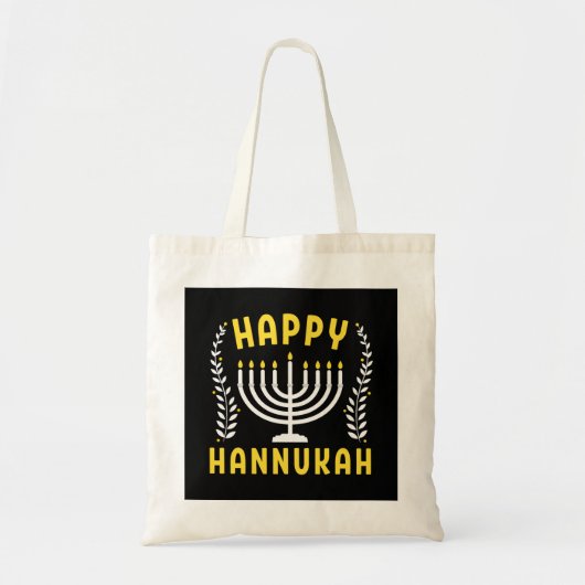 Happy Hanukkah Tragetasche (Vorne)