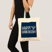 Happy Hanukkah Tragetasche (Vorderseite (Produkt))