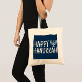 Happy Hanukkah Tragetasche (Vorderseite (Produkt))