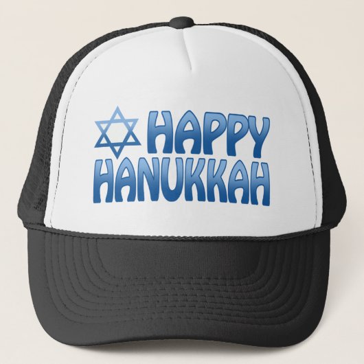 Happy Hanukkah Truckerkappe (Vorderseite)