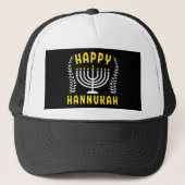 Happy Hanukkah Truckerkappe (Vorderseite)