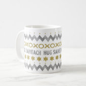 Happy Hanukkah "Ugly Sweater" Elegante Tasse (Vorderseite Links)