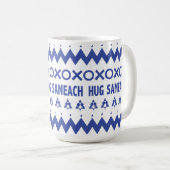 Happy Hanukkah "Ugly Sweater" Tasse (VorderseiteRechts)