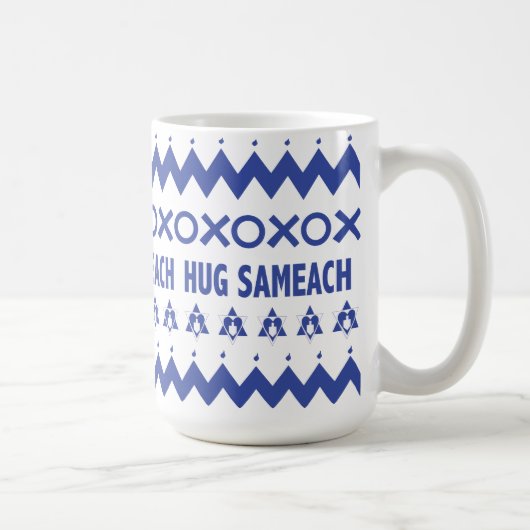 Happy Hanukkah "Ugly Sweater" Tasse (Rechts)