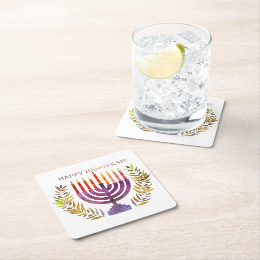 Happy Hanukkah Untersetzer (Vor Ort)