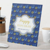 Happy Hanukkah Watercolor Stars von David Sockelschild (In Situ)