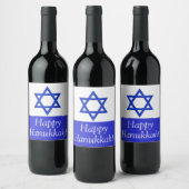 Happy Hanukkah Weinkleber Weinetikett (Flaschen)