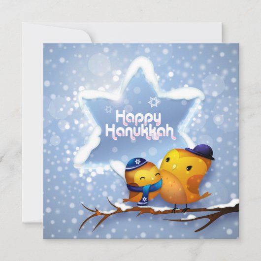 Happy Hanukkah Winter Snow Birds (Vorderseite)