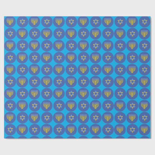 Happy Hanukkah Wrapping Paper Geschenkpapier (Flach)