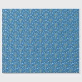 Happy Hanukkah Wrapping Paper Geschenkpapier (Flach)