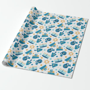 Happy Hanukkah Wrapping Paper Geschenkpapier
