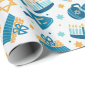 Happy Hanukkah Wrapping Paper Geschenkpapier (Rolleneckpunkt)