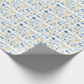 Happy Hanukkah Wrapping Paper Geschenkpapier (Ecke)