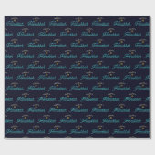 Happy Hanukkah Wrapping Paper Geschenkpapier (Flach)