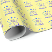 Happy Hanukkah Wrapping Paper Geschenkpapier (Rolleneckpunkt)