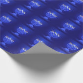 Happy Hanukkah Wrapping Paper Geschenkpapier (Ecke)