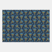 Happy Hanukkah Wrapping Paper Set 3 Geschenkpapier Set (Vorderseite 3)