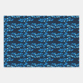 Happy Hanukkah Wrapping Paper Set 3 Geschenkpapier Set (Vorderseite 2)