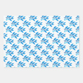 Happy Hanukkah Wrapping Paper Set 3 Geschenkpapier Set (Vorderseite 2)