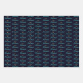 Happy Hanukkah Wrapping Paper Sheets Geschenkpapier Set (Vorderseite 2)