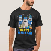 Happy Hanukkat Ragdoll Cat Menorah Dreidel Hanukka T-Shirt (Vorderseite)