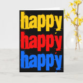 Happy Happy Birthday Card Karte (Gelbe Blume)