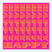 Happy Happy Fuchsia Tapete (Vorderseite)