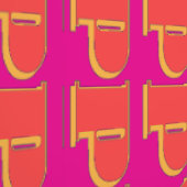 Happy Happy Fuchsia Tapete (Naht)