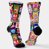 Happy happy holidays!! socken (Gewinkelt)