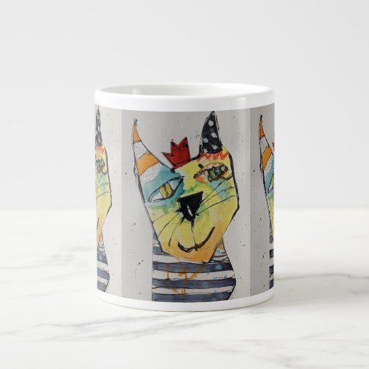 Happy Happy Jumbo Mug Jumbo-Tasse (Vorderseite)