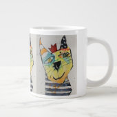 Happy Happy Jumbo Mug Jumbo-Tasse (Rechts)