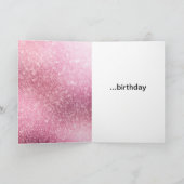 Happy Happy Pink Glitzy Sparkle Karte (Innenseite)
