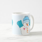 Happy Happy Snowman Kaffeetasse (VorderseiteRechts)