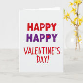 Happy Happy Valentines Day Card Karte (Gelbe Blume)