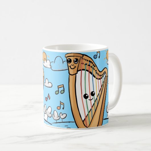 Happy Harp Mug Kaffeetasse (VorderseiteRechts)