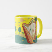 Happy Harp Mug Tasse (VorderseiteRechts)