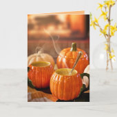 HAPPY HARVEST (ANTIHALLOWEEN) PUMPKIN-KARTEN KARTE (Gelbe Blume)