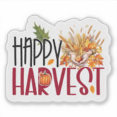 Happy Harvest Aufkleber (Vorderseite)